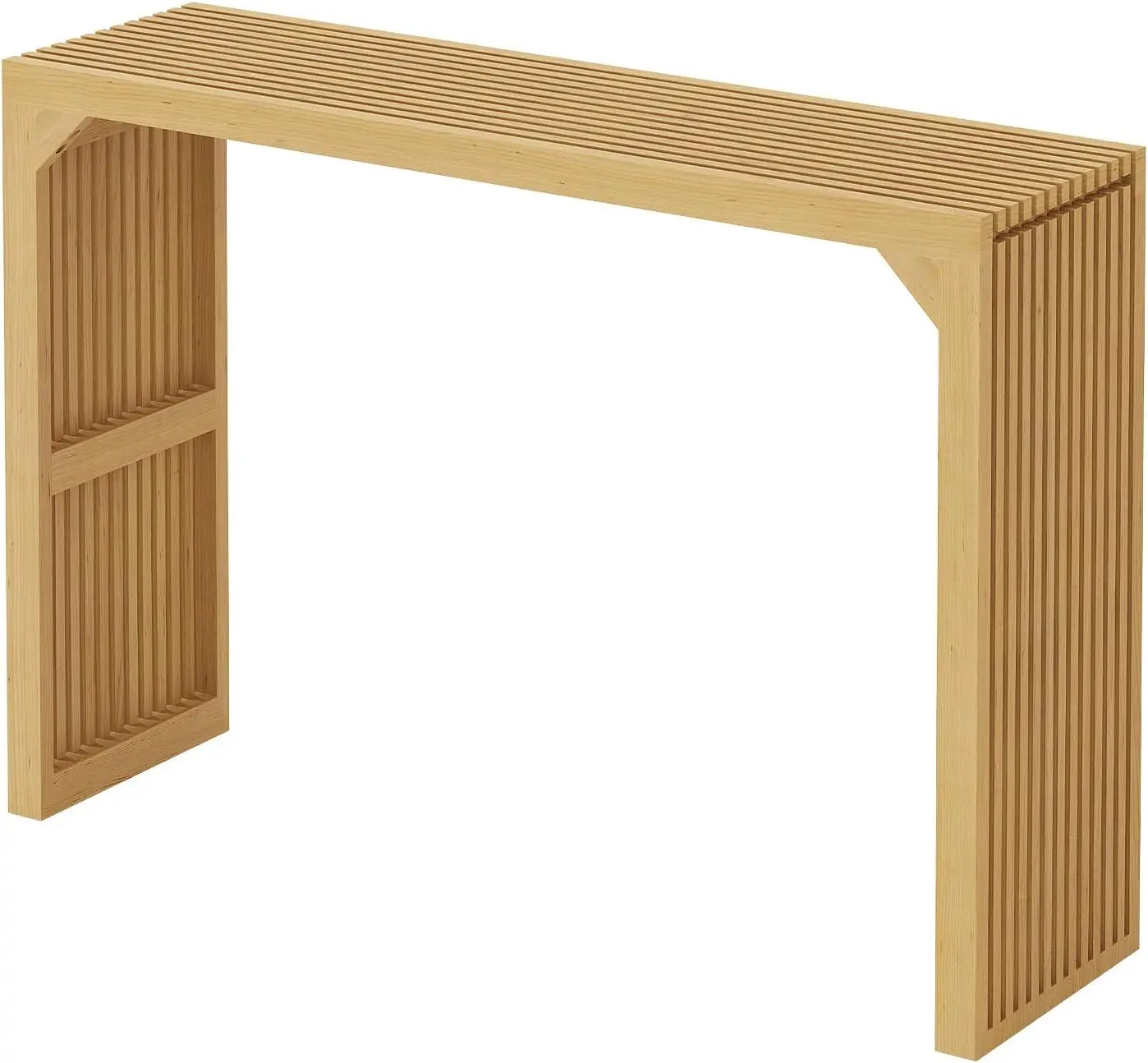 46" Solid Wood Console Table Behind Couch,