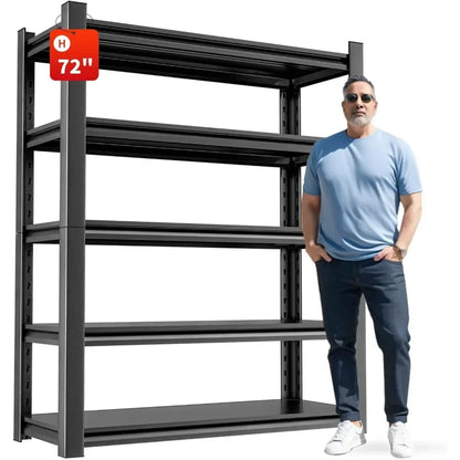 5-Tier Heavy Duty Adjustable Utility Shelves