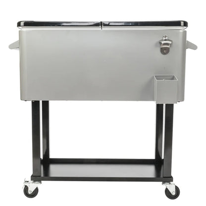 80QT Classic Fashion Iron Cooler with Shelf for Outdoor