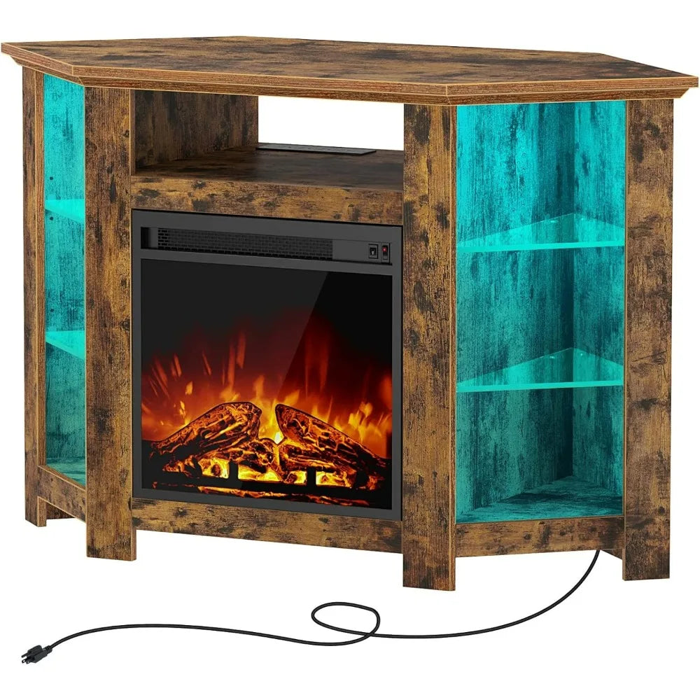 47 Inch TV Stand with Fireplace