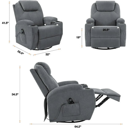 Recliner Chair with Massage Ergonomic Lounge Chair