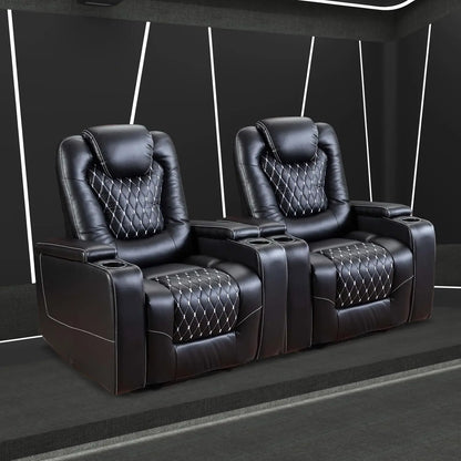 Set of 3, Electric Soft Leather Reclining