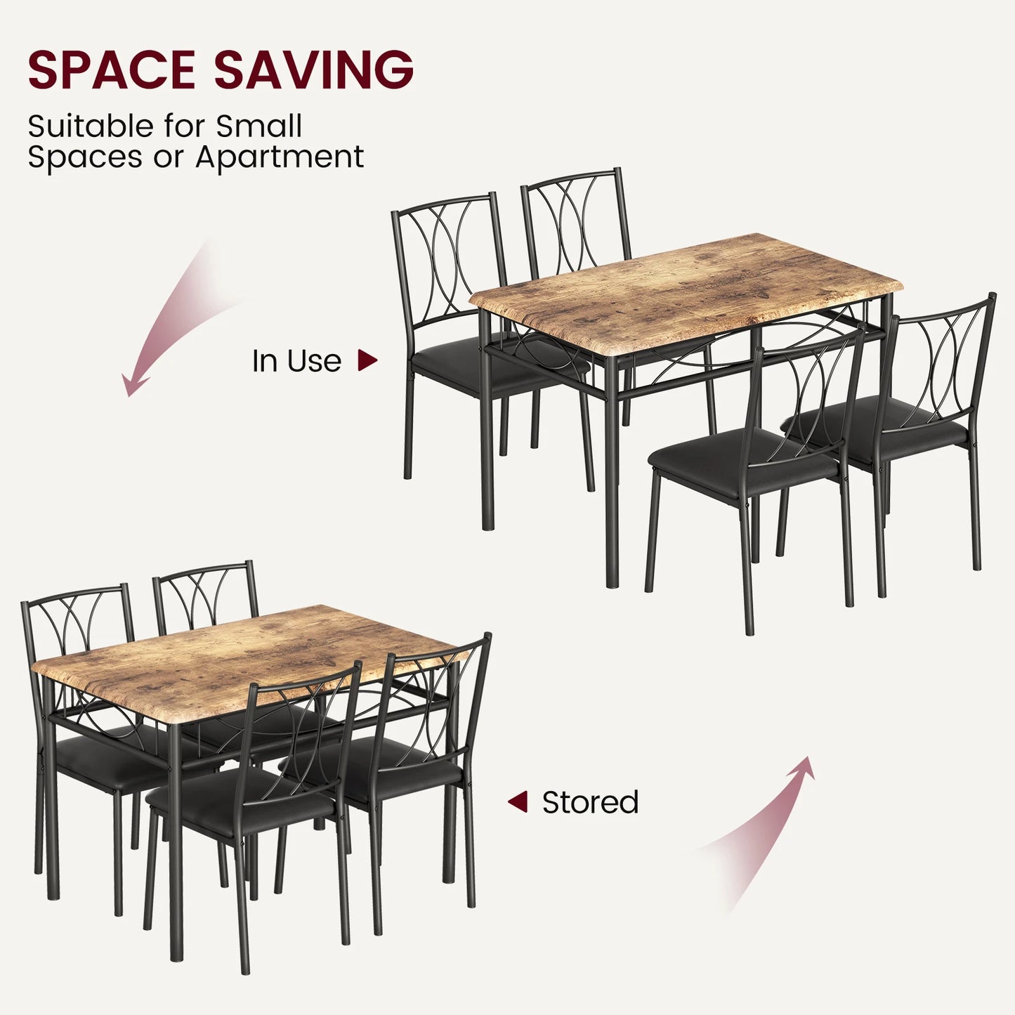 4,5-Piece Dining Table Set,Modern Kitchen