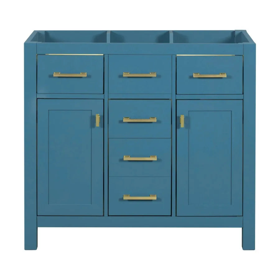 Single Bathroom Cabinet with 4 Drawers 2 Cabinets Storage Cabinet for Bathroom