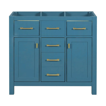 Single Bathroom Cabinet with 4 Drawers 2 Cabinets Storage Cabinet for Bathroom