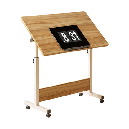 Mobile Stand Up Desk With Wheels, Home Office Computer Workstation