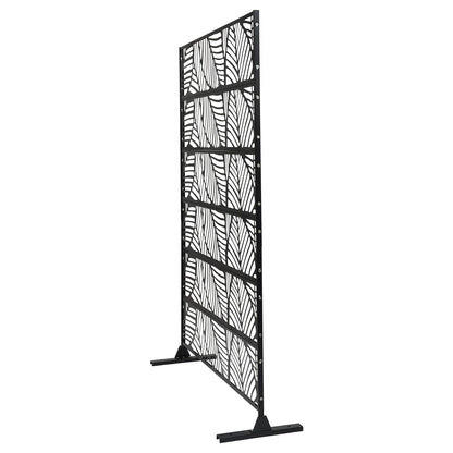 Metal Privacy Fence Screen with Freestanding Decorative Room Divider