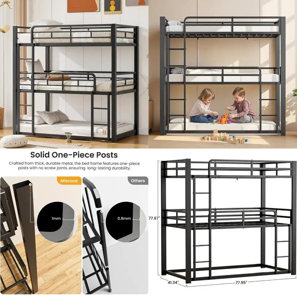 Twin Size Metal Frame with Ladder