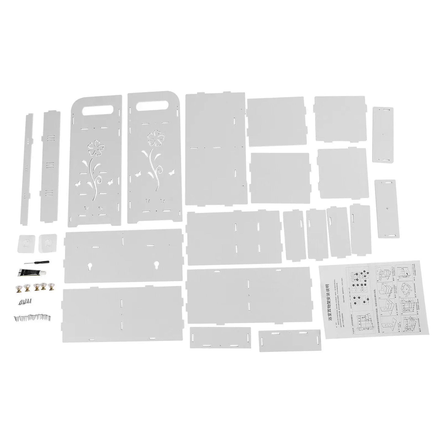 38*18*43cm Bathroom Wall Cabinet Small Bathroom Wall Cabinet Med Wall Mounted Shelf