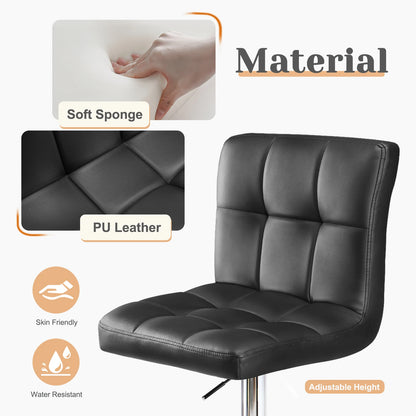 Set of 2,Upholstered Counter Height Bar Stools.