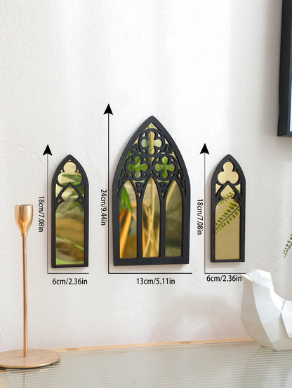 3 Pcs Wall Decor Home Decorative Mirrors