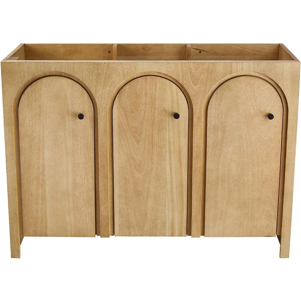 48" Bathroom Vanity Cabinet (Sink Basin Not Included), Oak