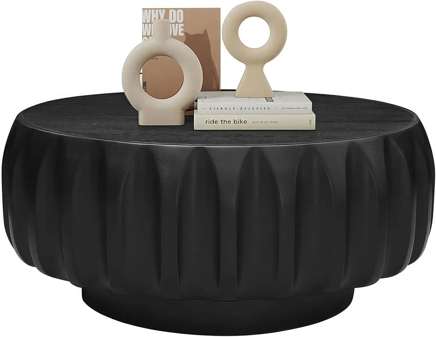 31.5''  Contemporary Wood Round Coffee Table
