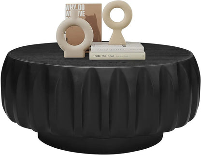 31.5''  Contemporary Wood Round Coffee Table