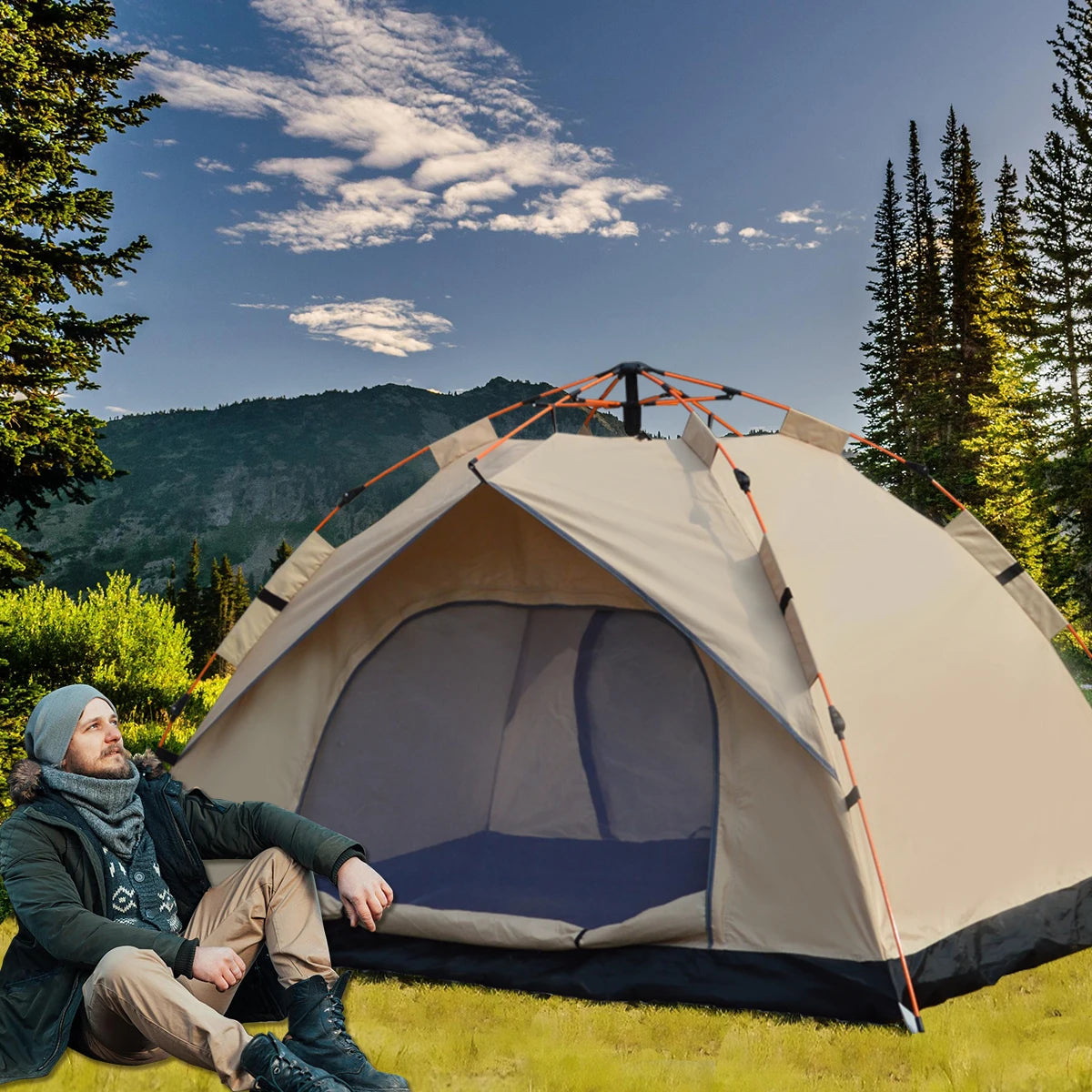 Outdoor Automatic Quick-opening Tent