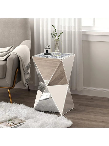 Glass Decorative Side Table for Living Room