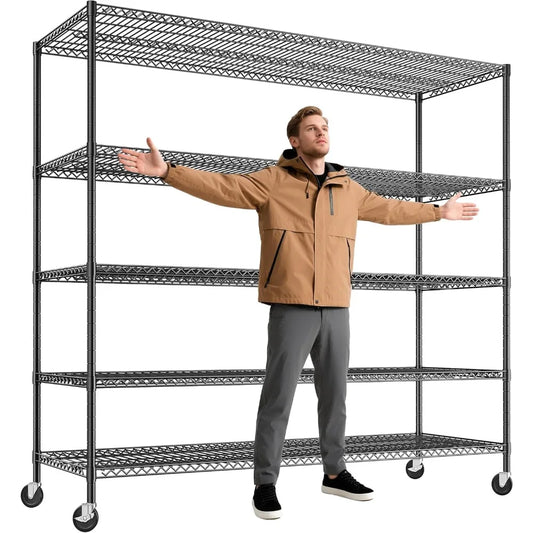 85.7"H Storage Shelves 2998LBS Metal Shelving
