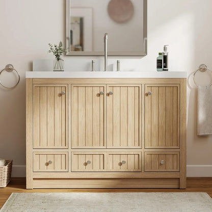 48" Modern Wood Bathroom Vanity with Sink