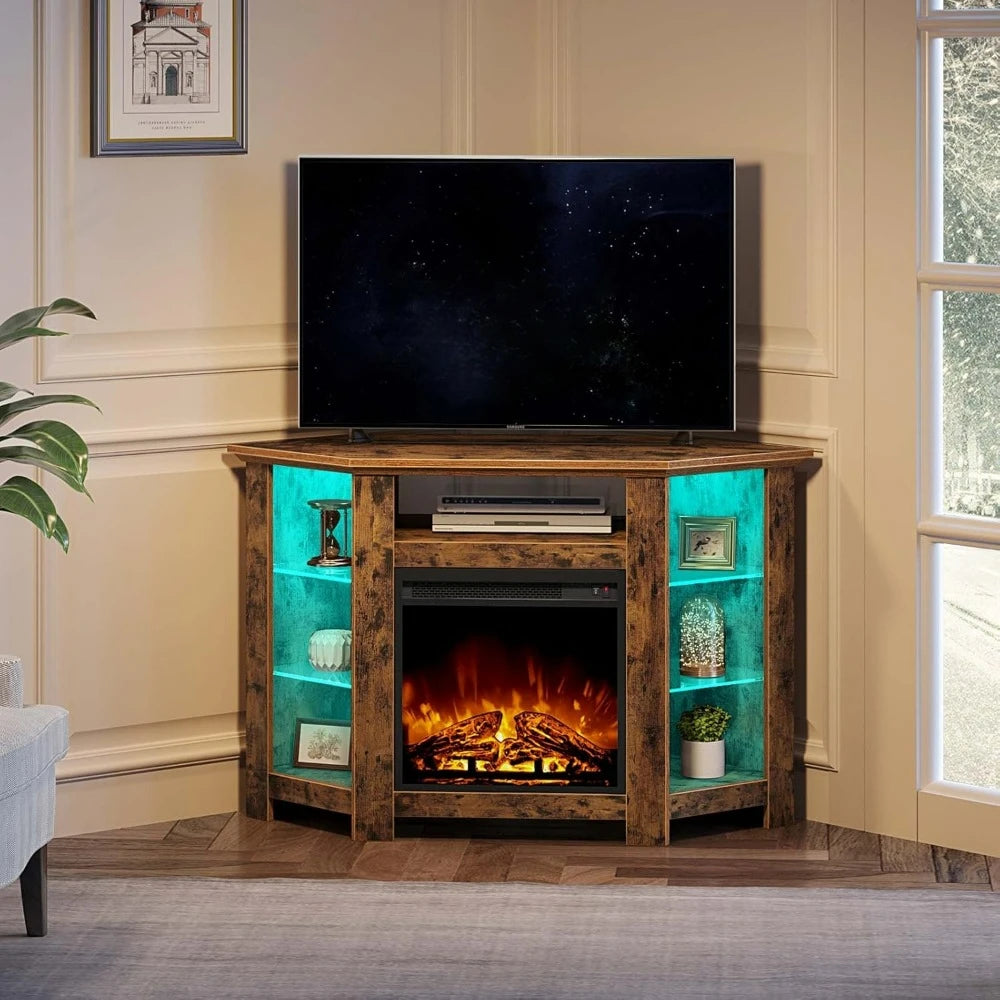 47 Inch TV Stand with Fireplace