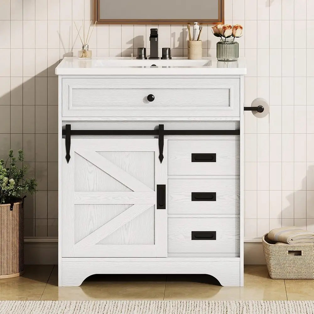 30" Bathroom Vanity with Sink