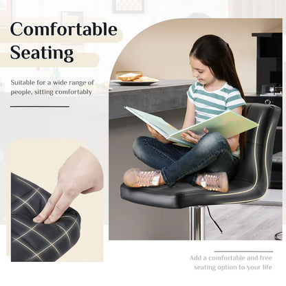 Set of 2,Upholstered Counter Height Bar Stools.