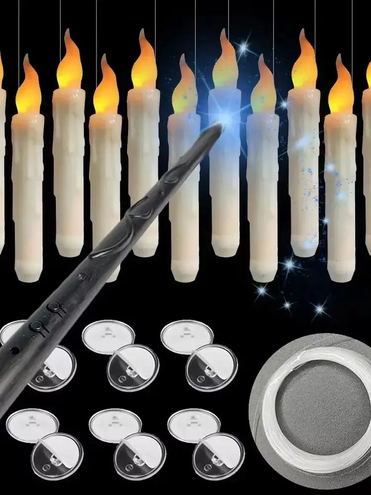 Remote Battery Operated Floating Candles Magic Wand