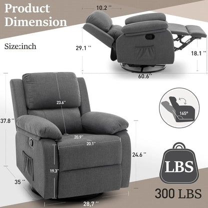 360 Swivel Rocker Chair for Adults