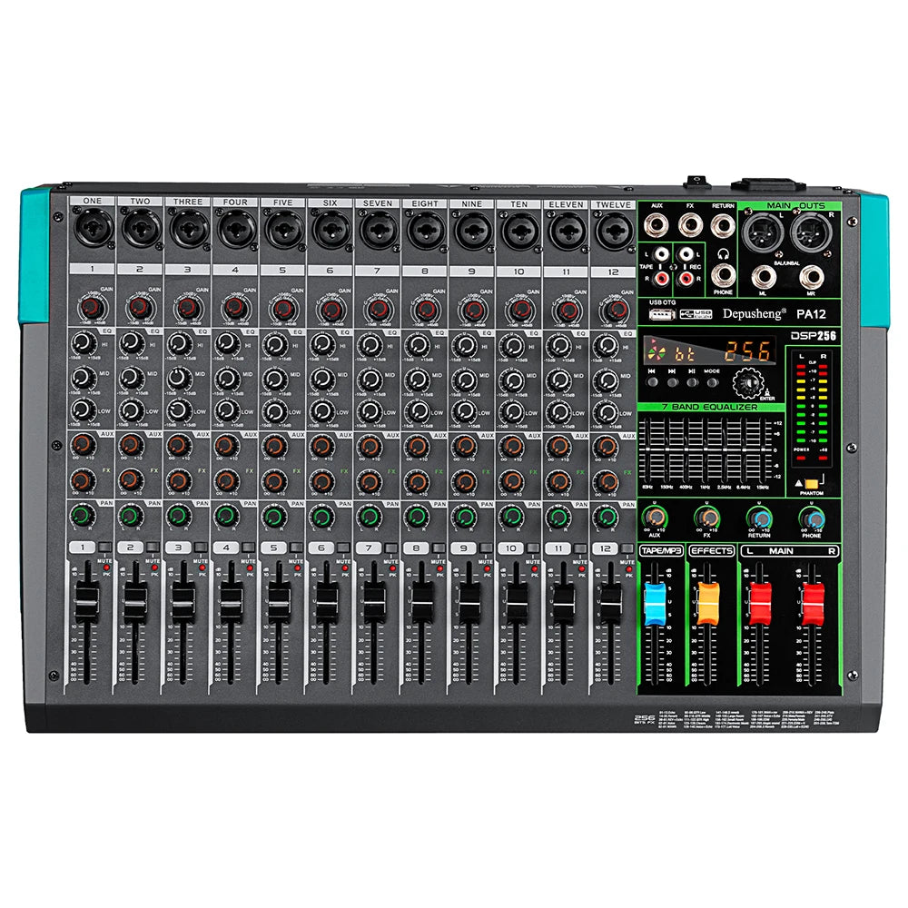 6/8/12/16 Channels Audio Sound Mixer