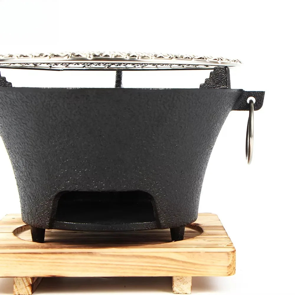 Cast iron oven, fireplace, charcoal and alcohol stove