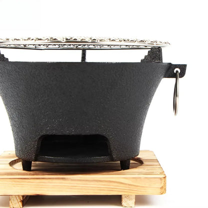 Cast iron oven, fireplace, charcoal and alcohol stove