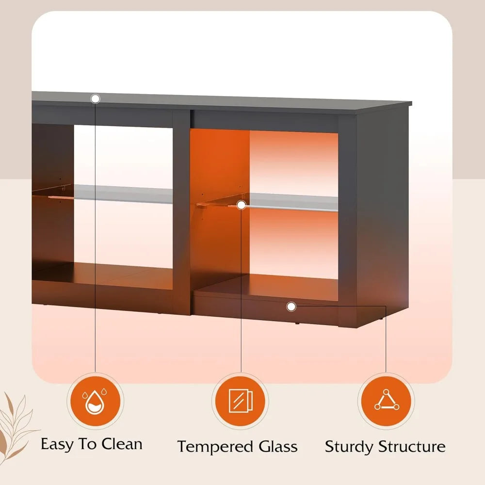 TV Stand for 65-Inch TV, 58-Inch Entertainment Center