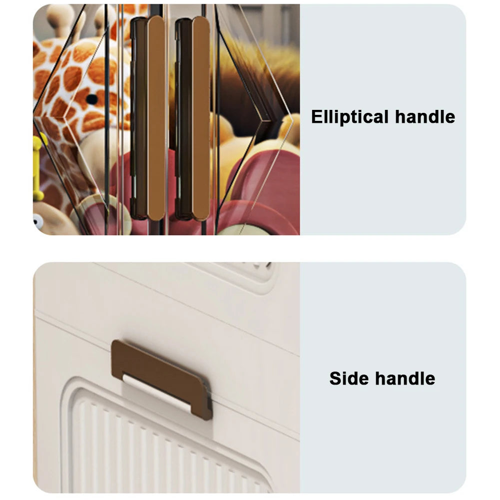 Foldable Organization 4 Tier Stackable Storage Bins