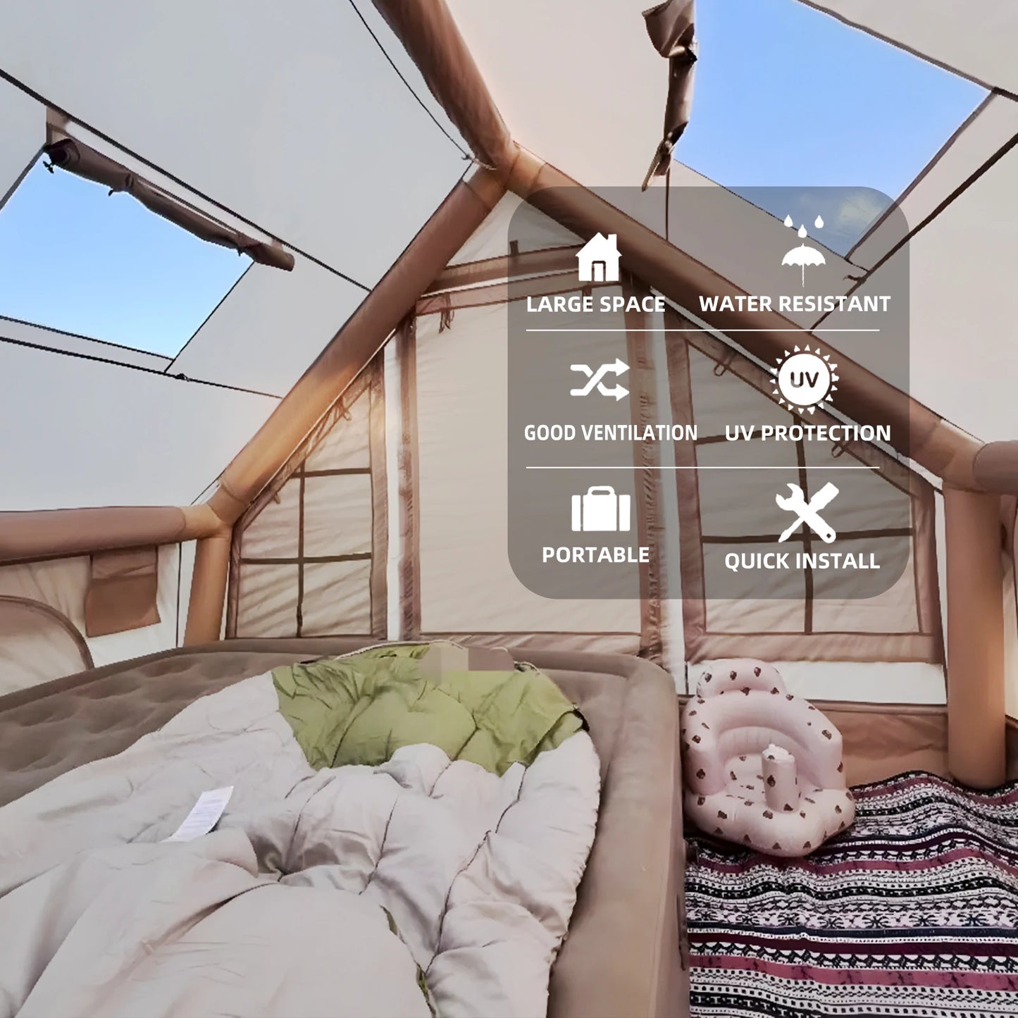 Inflatable Tents for Camping,Large Inflatable Camping Tent