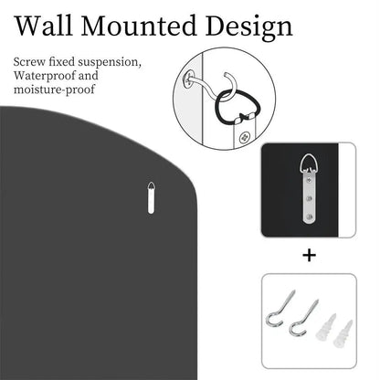 Large Wall Mirror 100 x 70cm Arched Venetian Mirror with Beveled Glass Frame