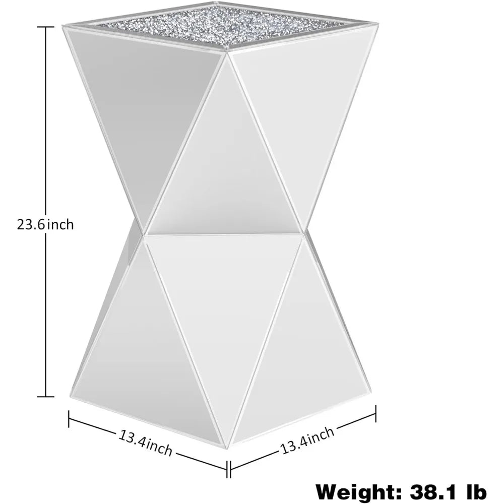 Glass Decorative Side Table for Living Room