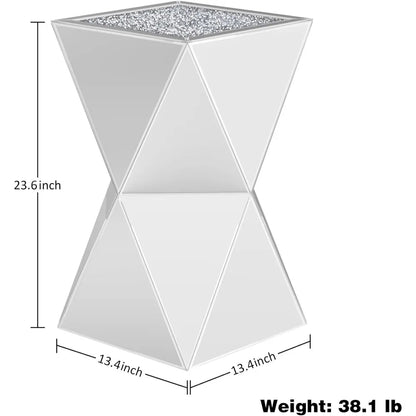 Glass Decorative Side Table for Living Room